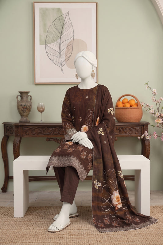 Printed Viscose Unstitched 3 Piece - 12040305