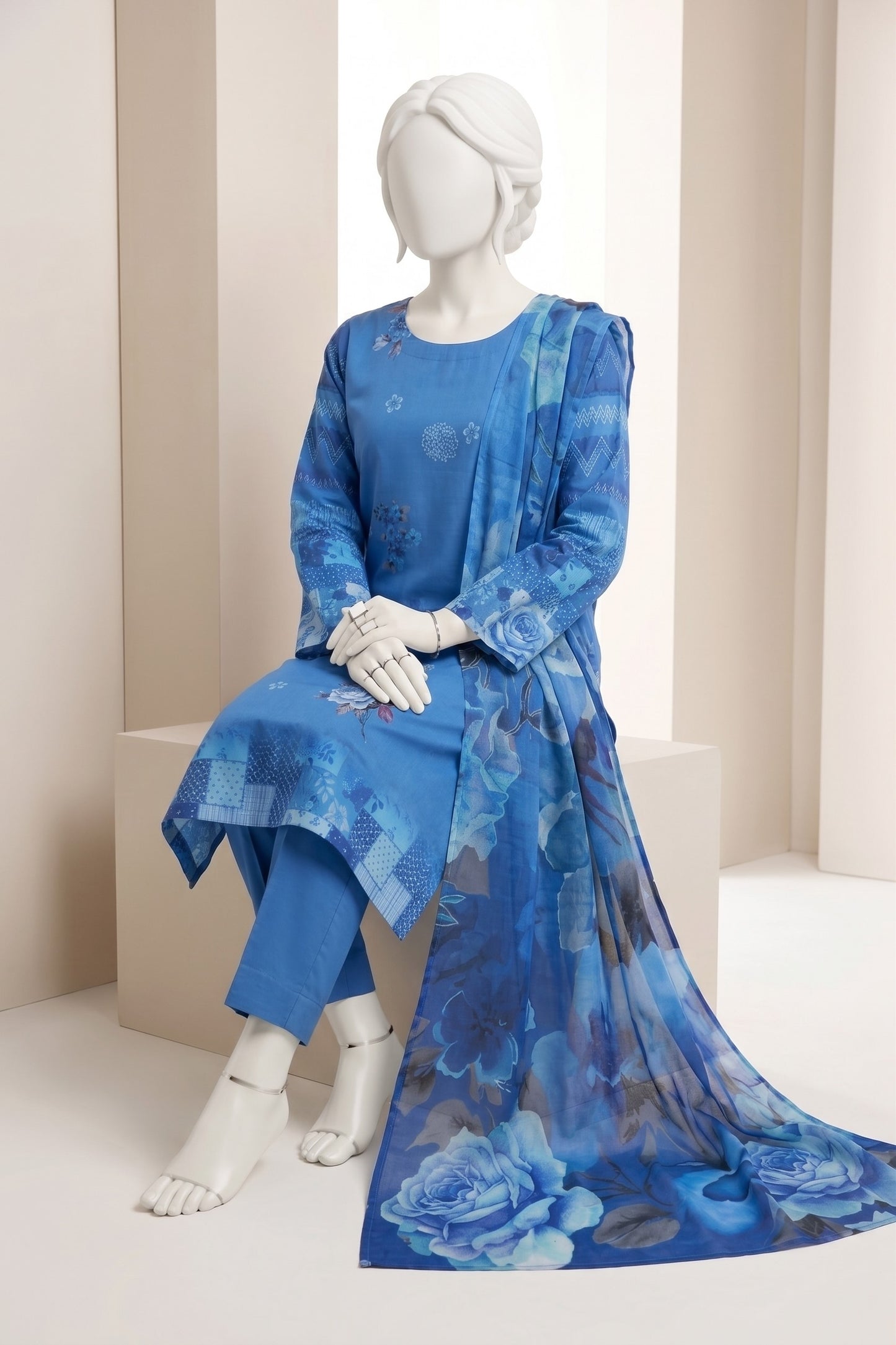 Printed Lawn Unstitched 3 Piece - 12621204