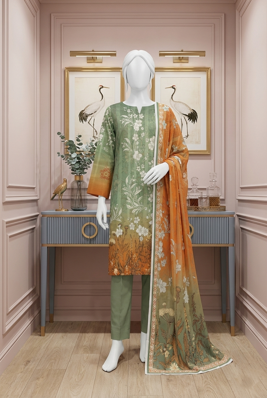 Printed Lawn Unstitched 3 Piece - 11330203