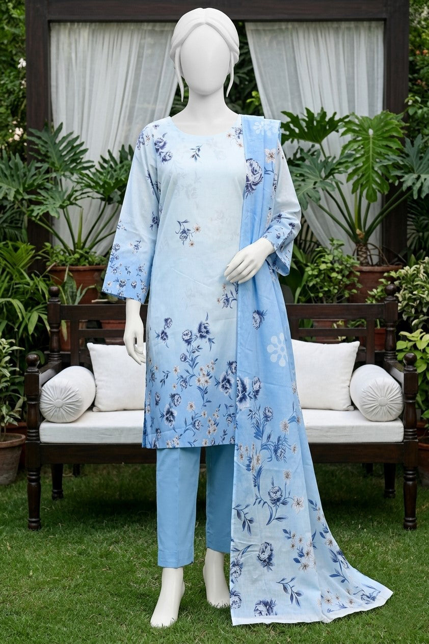 Printed Lawn Unstitched 3 Piece - 12540803