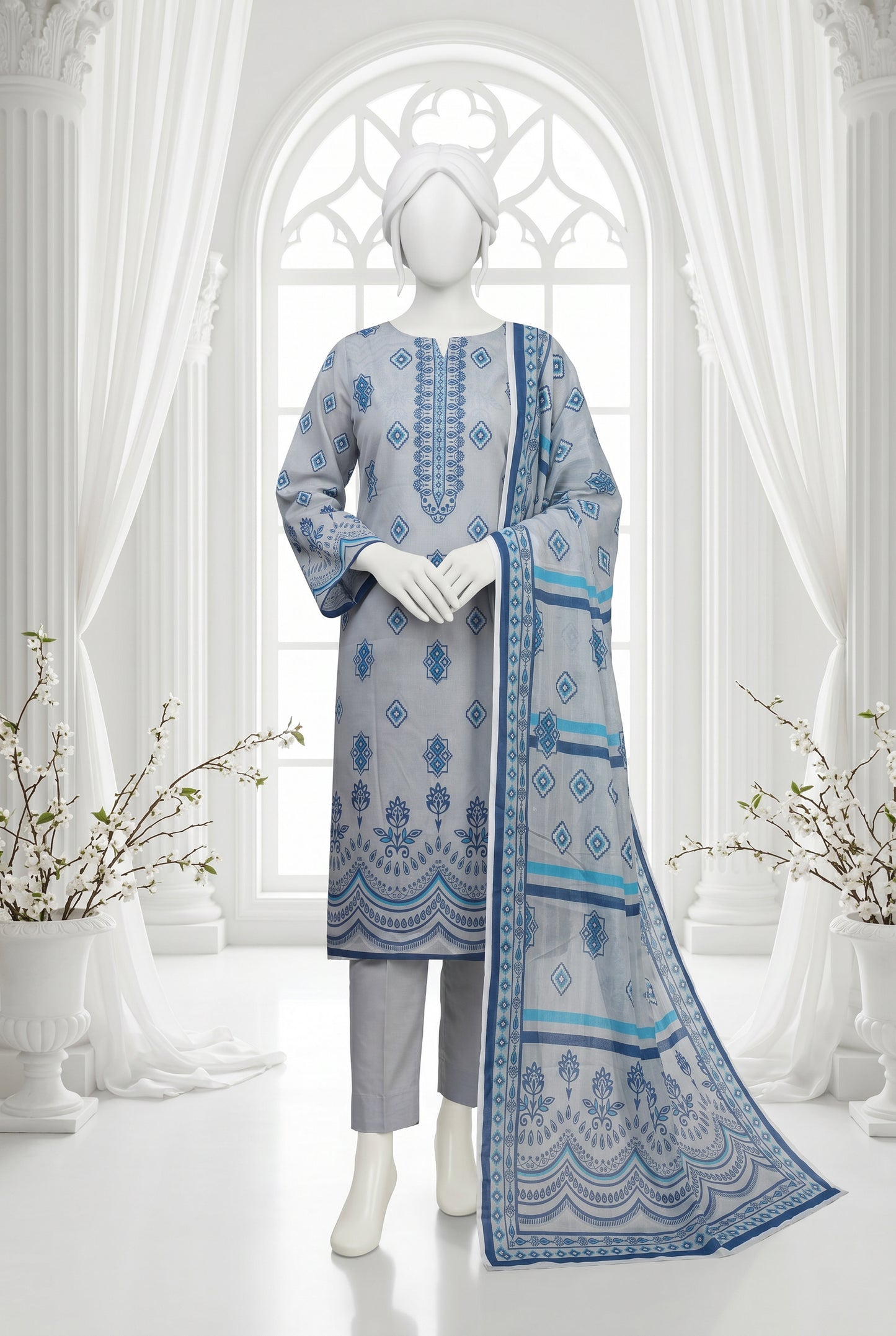 Printed Lawn Unstitched 3 Piece - 12510404