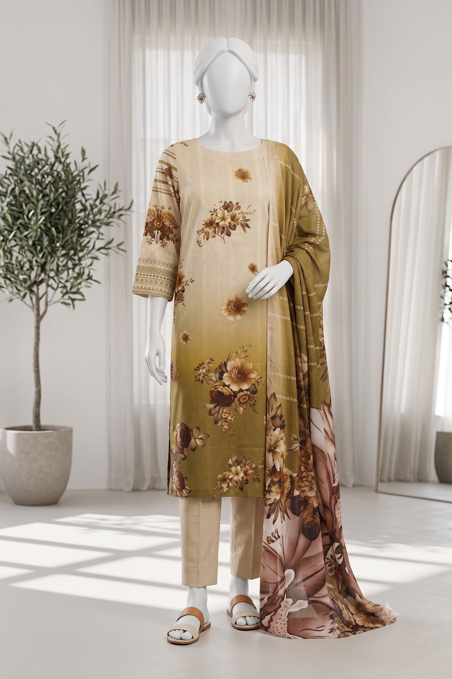 Printed Lawn Unstitched 3 Piece - 12661404