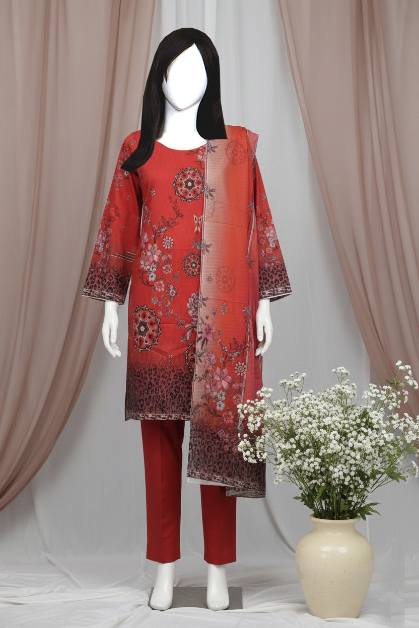 Printed Lawn Unstitched 3 Piece - 11130107