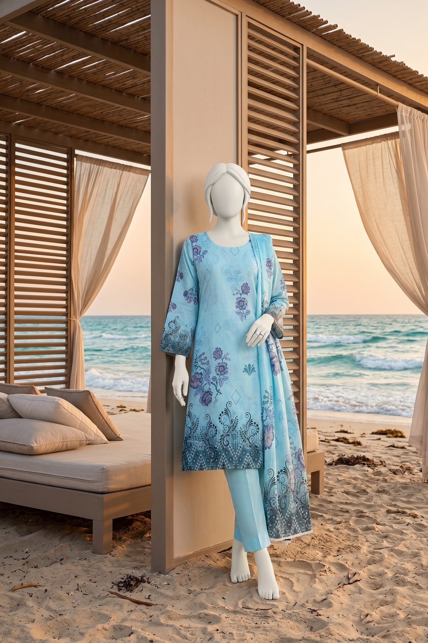 Printed Lawn Unstitched 3 Piece - 12581101