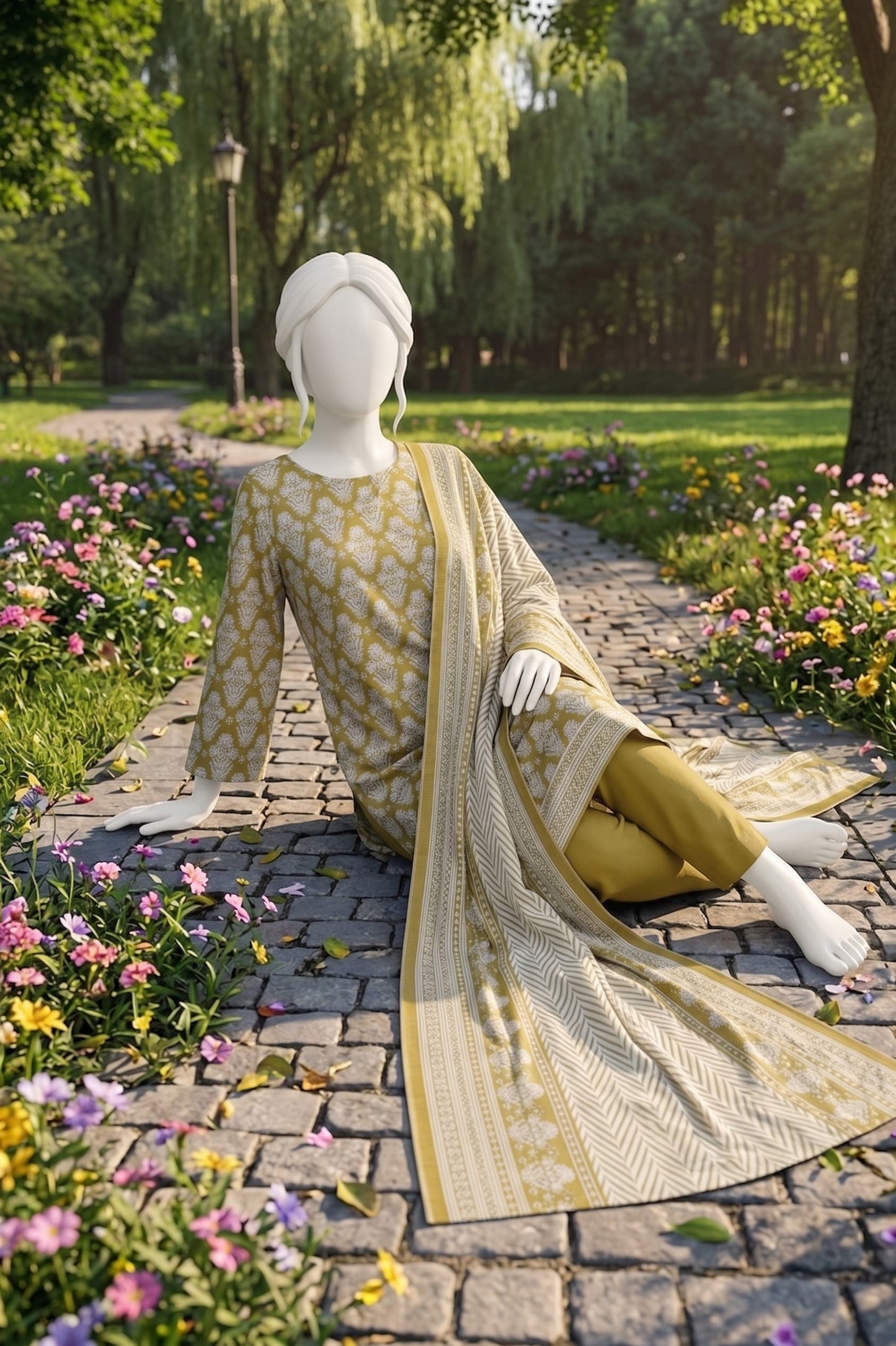 Printed Lawn Unstitched - 12380101