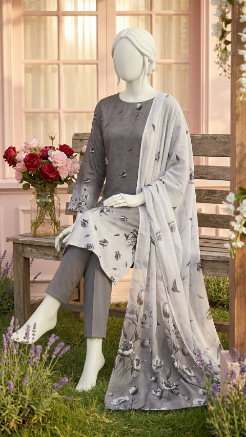 Printed Lawn Unstitched 3 Piece - 12470603