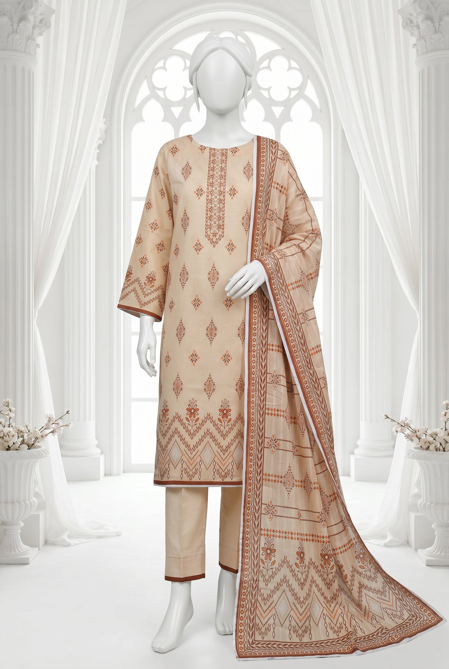 Printed Lawn Unstitched 3 Piece - 12510407
