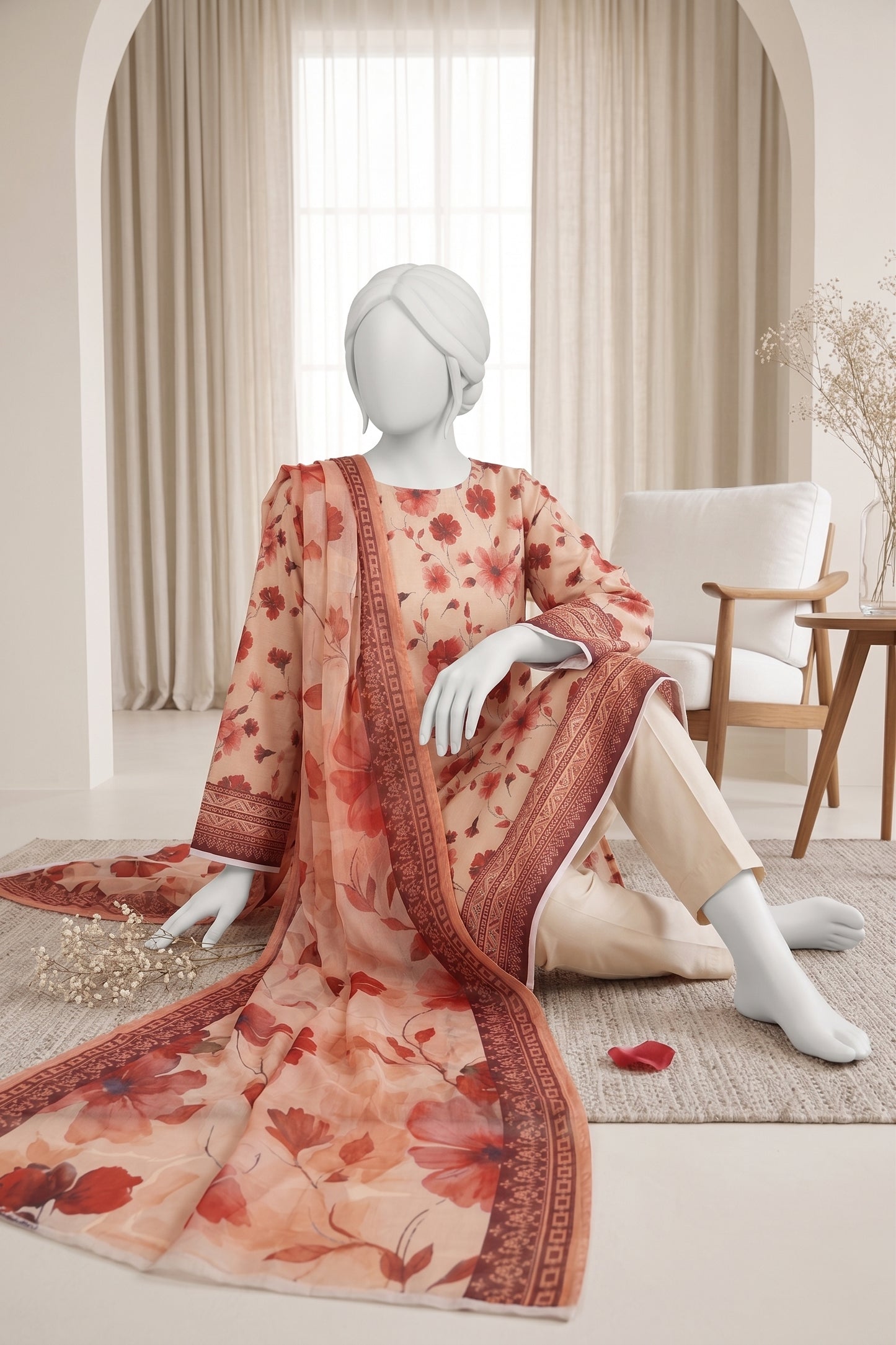 Printed Lawn Unstitched 3 Piece - 12410103