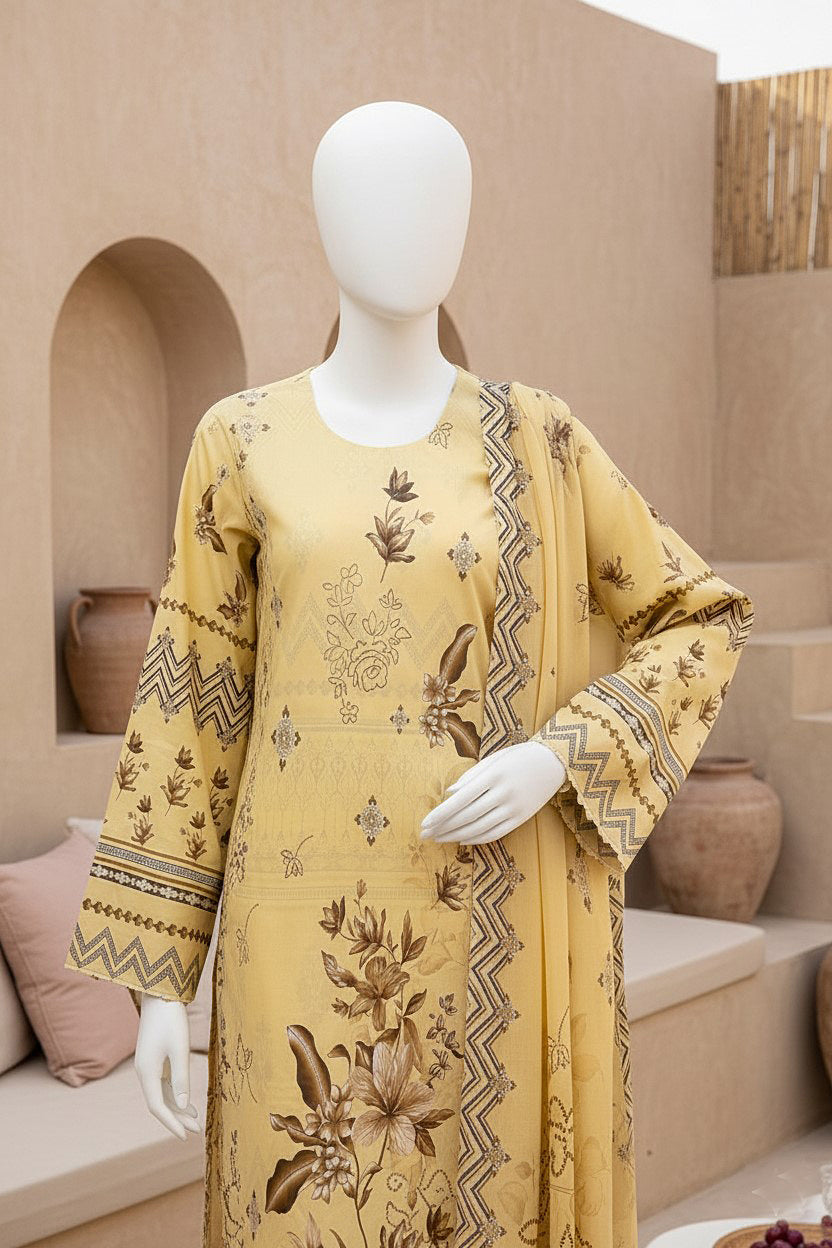 Printed Lawn Unstitched 3 Piece - 12210103
