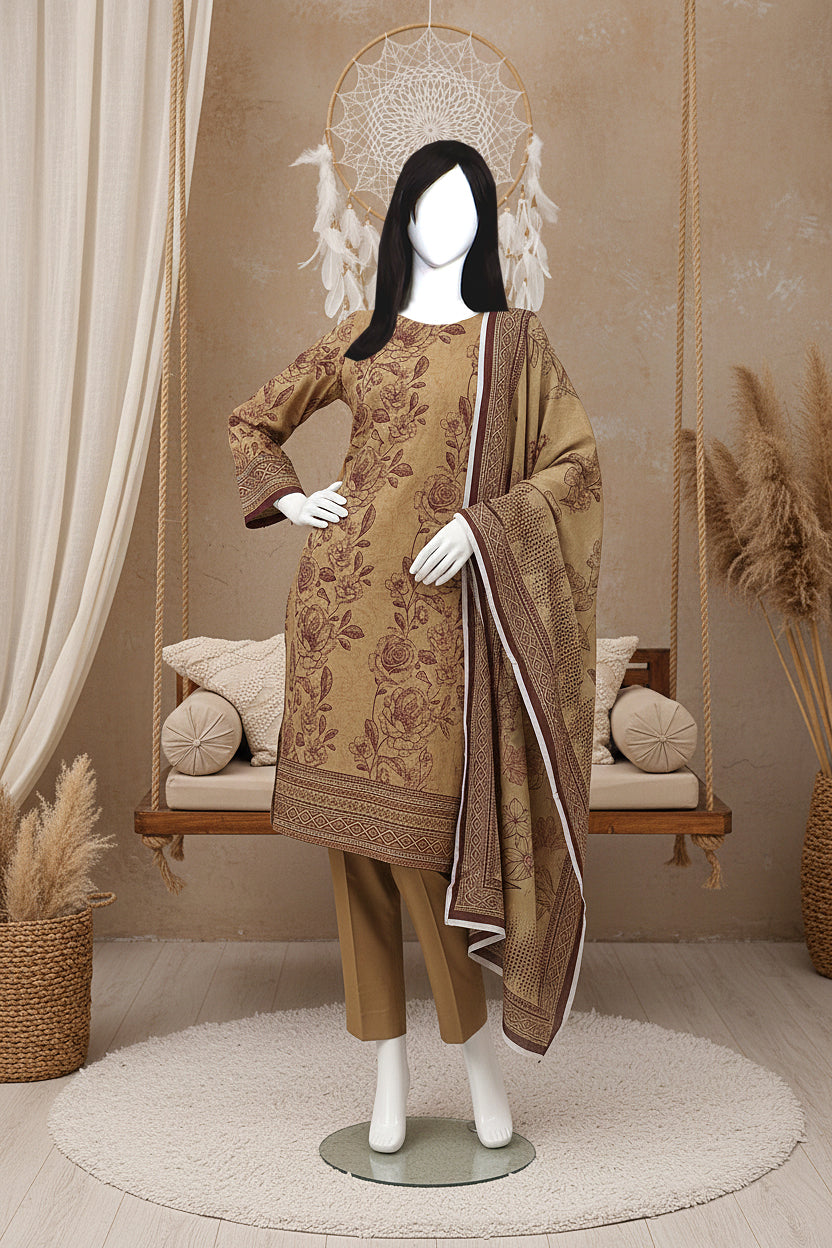 Printed Lawn Unstitched 3 Piece - 12180107