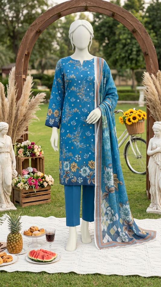 Printed Lawn Unstitched 3 Piece - 12400302