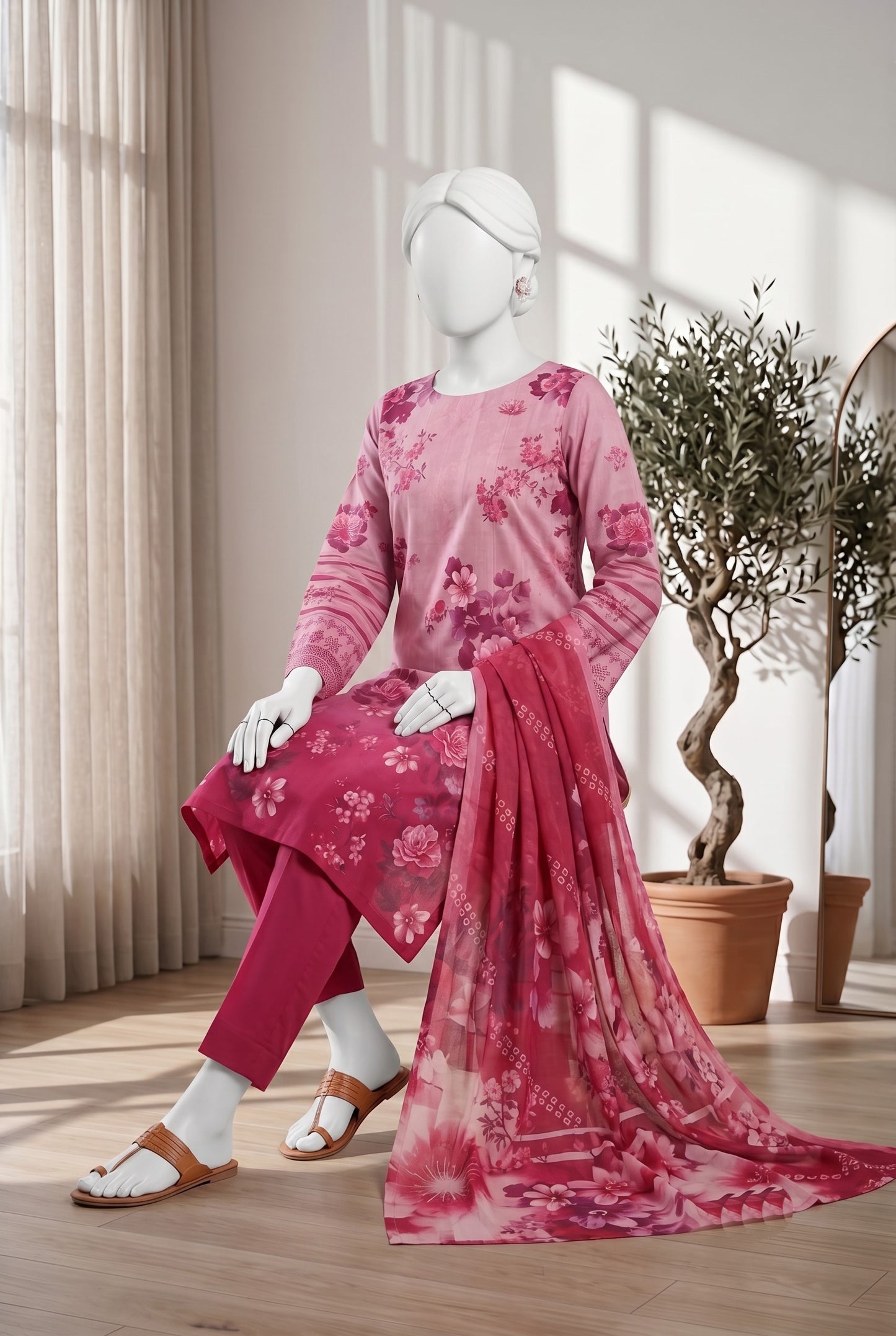 Printed Lawn Unstitched 3 Piece - 12661402