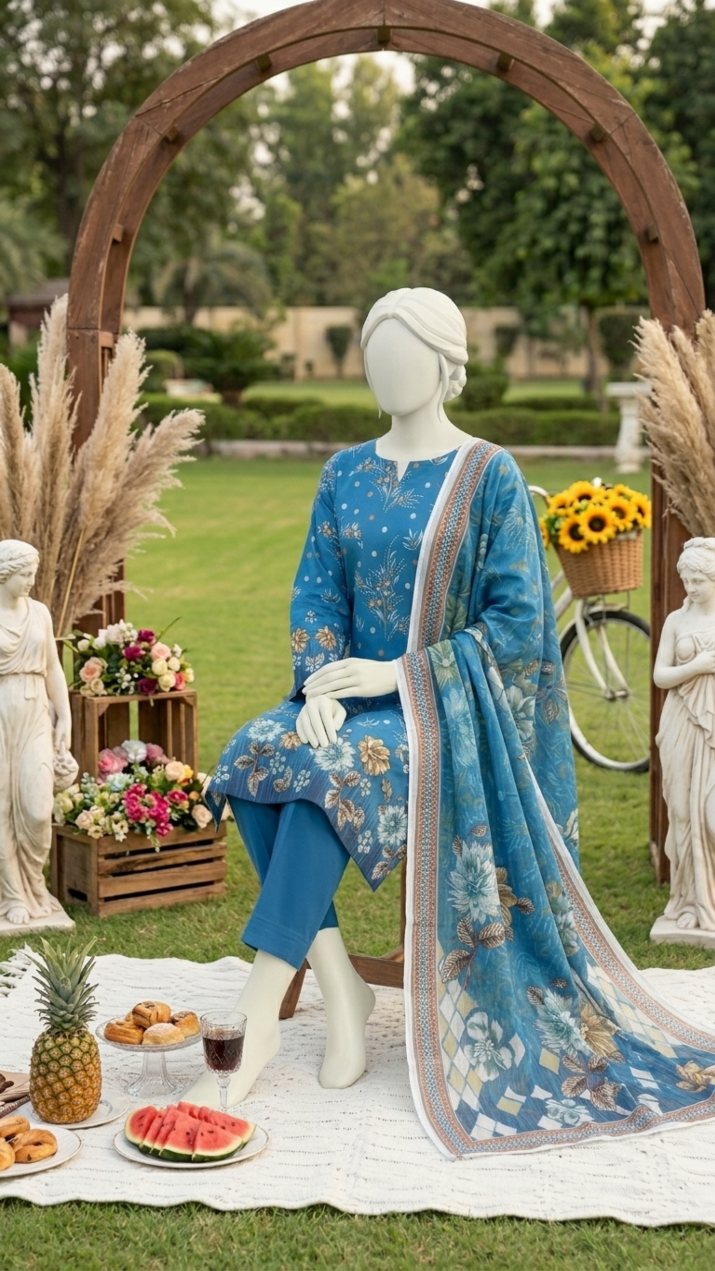 Printed Lawn Unstitched 3 Piece - 12400302