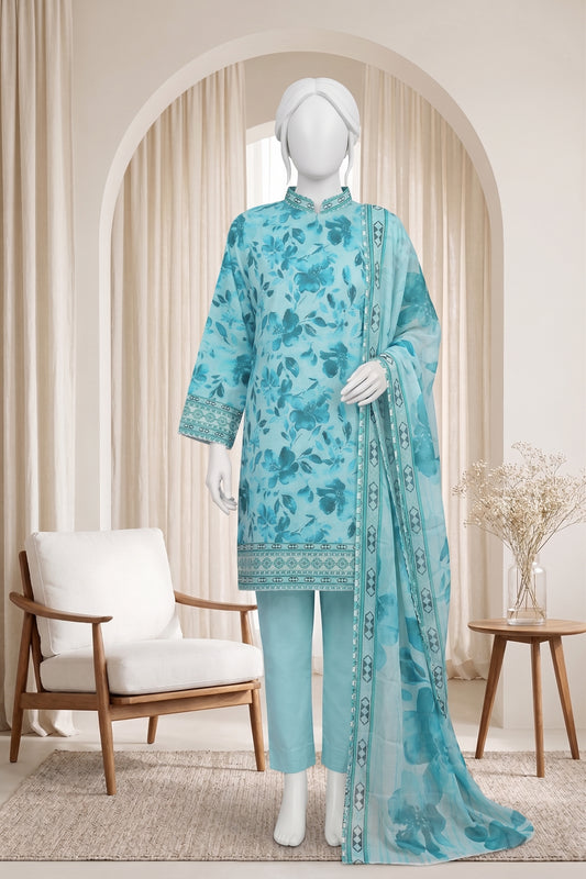 Printed Lawn Unstitched 3 Piece - 12410102