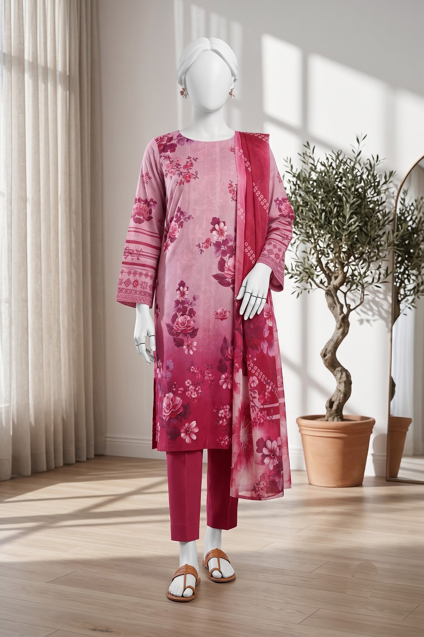 Printed Lawn Unstitched 3 Piece - 12661402