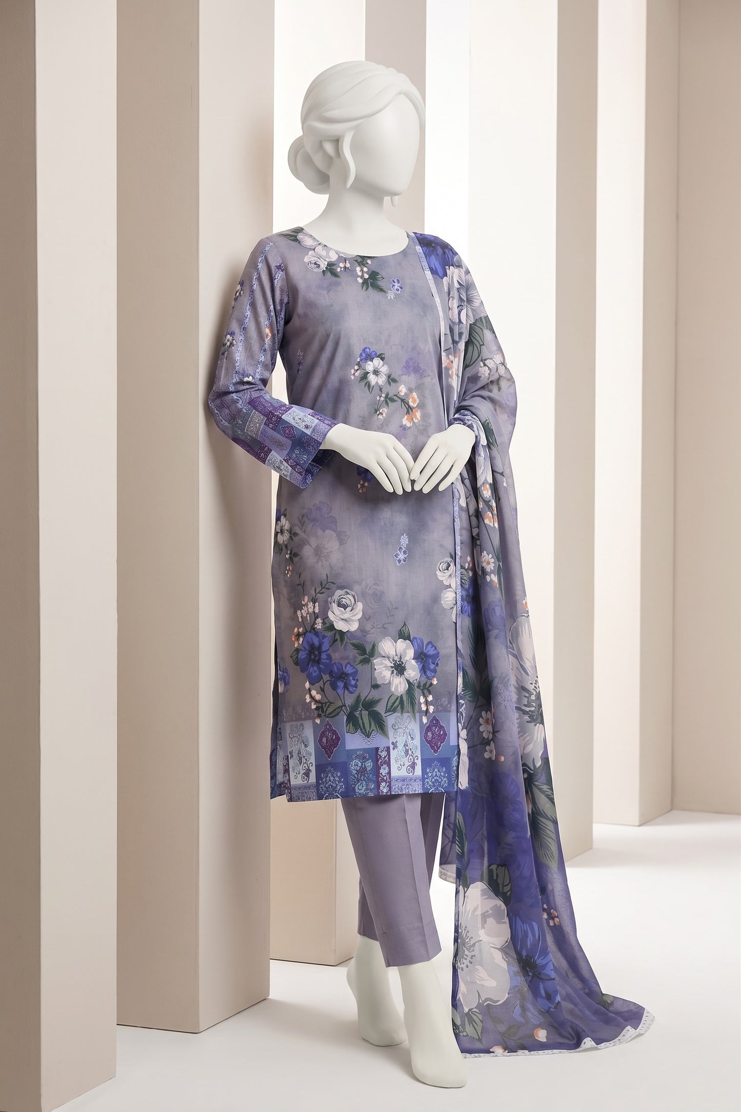 Printed Lawn Unstitched 3 Piece - 12621202