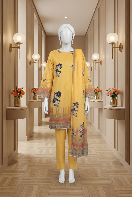 Printed Lawn Unstitched 3 Piece - 12480702
