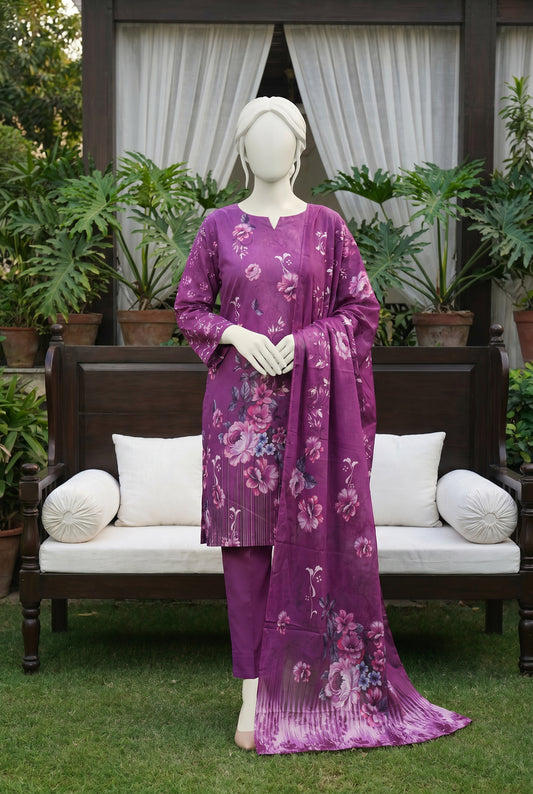Printed Lawn Unstitched 3 Piece - 12530902