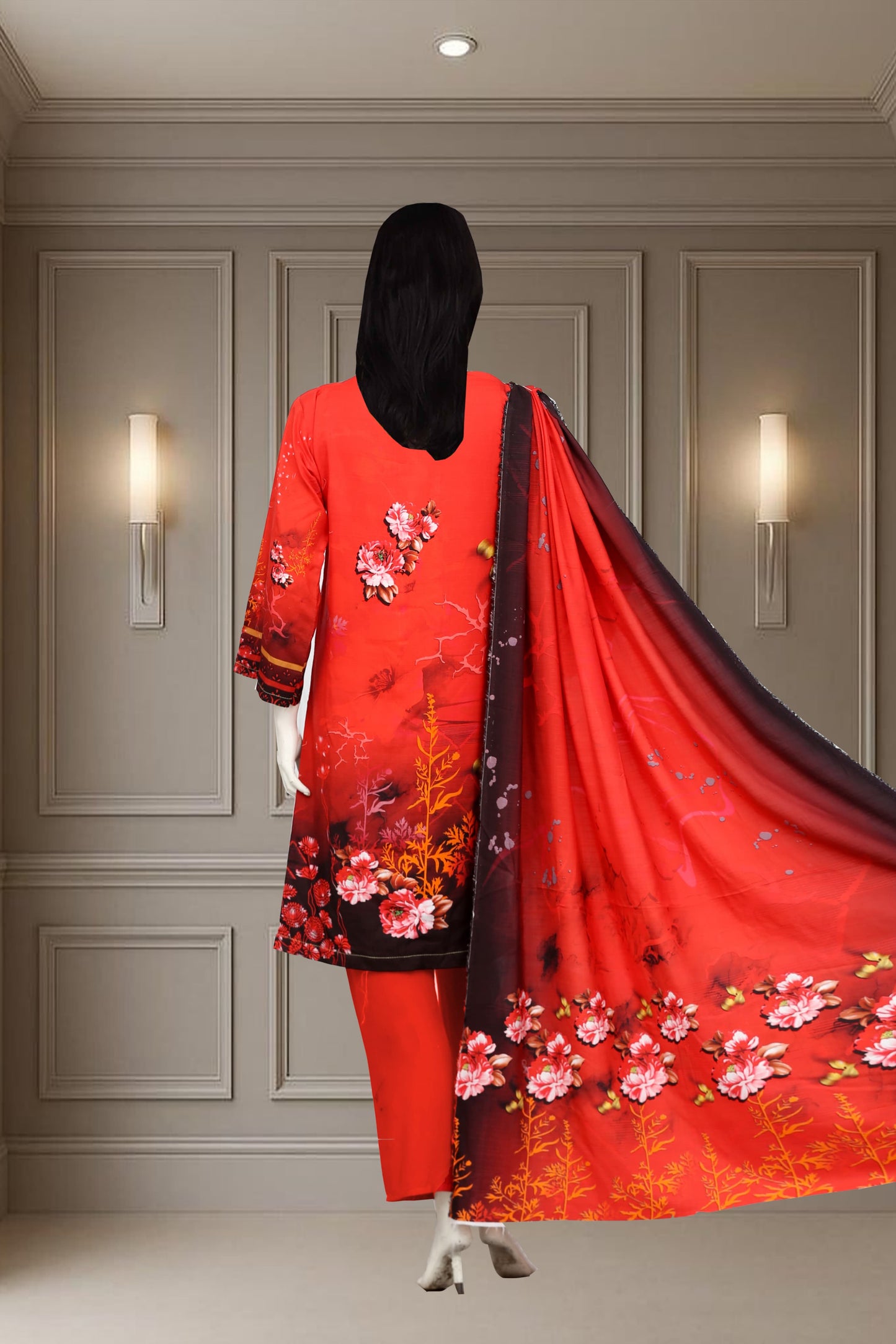 Printed Viscose Unstitched 3 Piece - 11600109