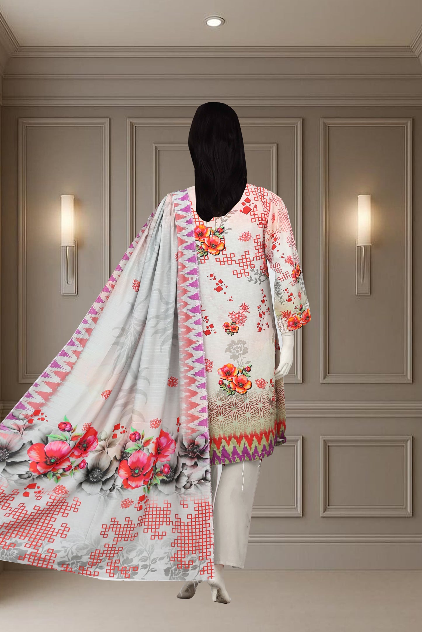 Printed Viscose Unstitched 3 Piece - 11600108