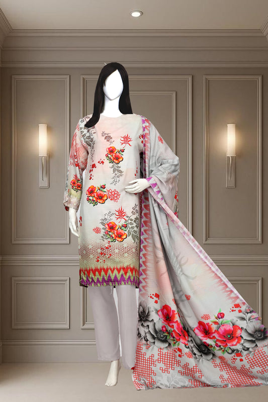 Printed Viscose Unstitched 3 Piece - 11600108