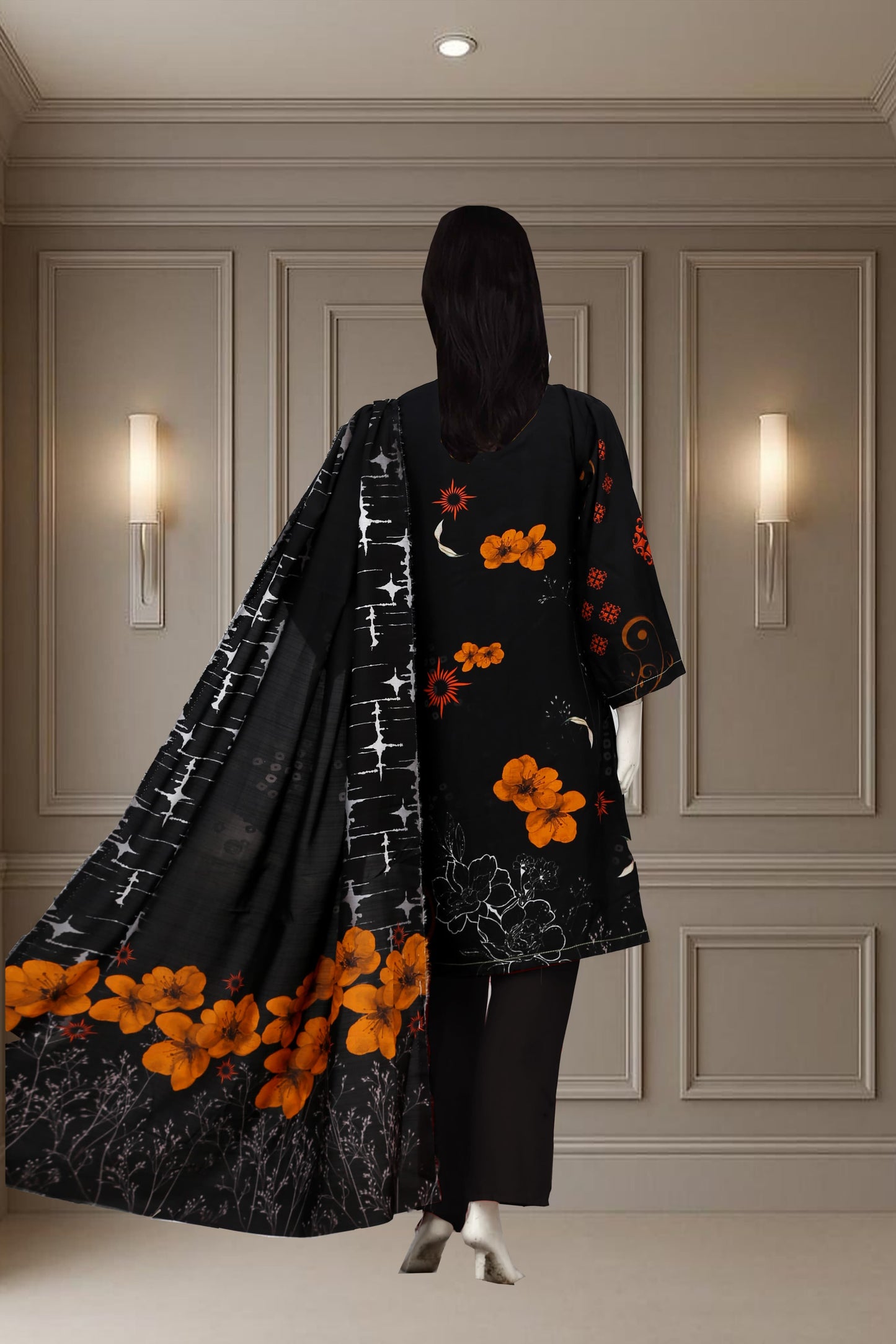 Printed Viscose Unstitched 3 Piece - 11600101