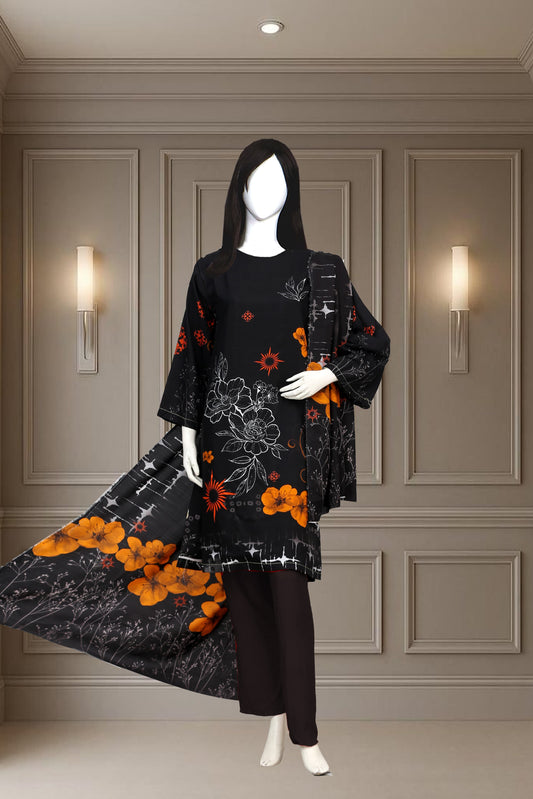 Printed Viscose Unstitched 3 Piece - 11600101