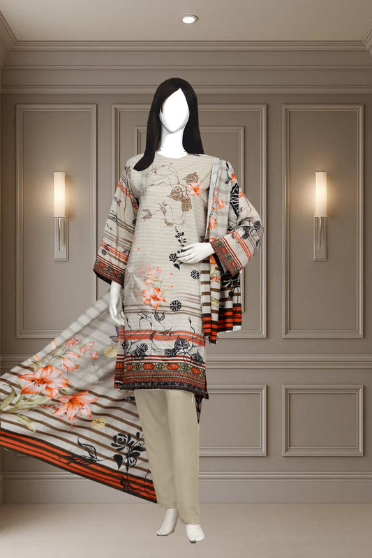 Printed Viscose Unstitched 3 Piece - 11600106