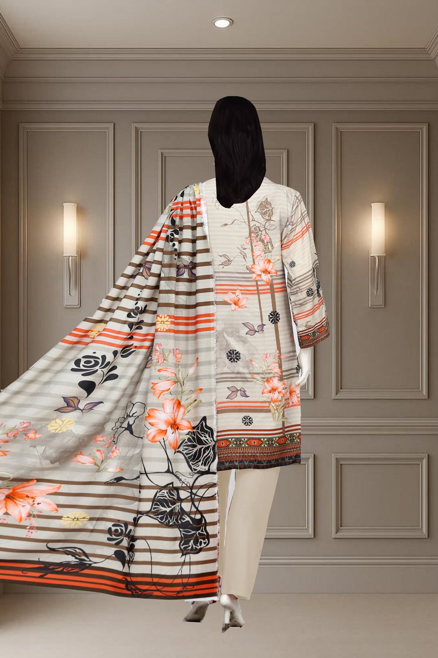 Printed Viscose Unstitched 3 Piece - 11600106