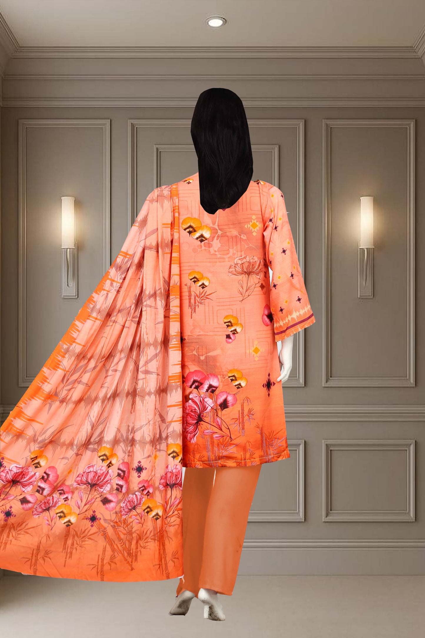 Printed Viscose Unstitched 3 Piece - 11600105
