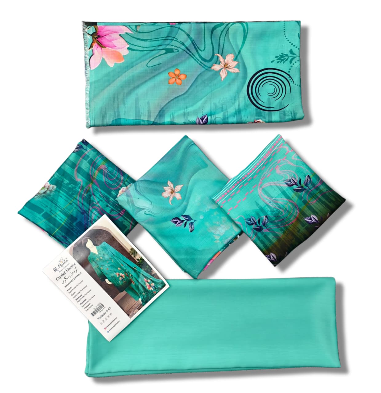 Printed Viscose Unstitched 3 Piece - 12040302