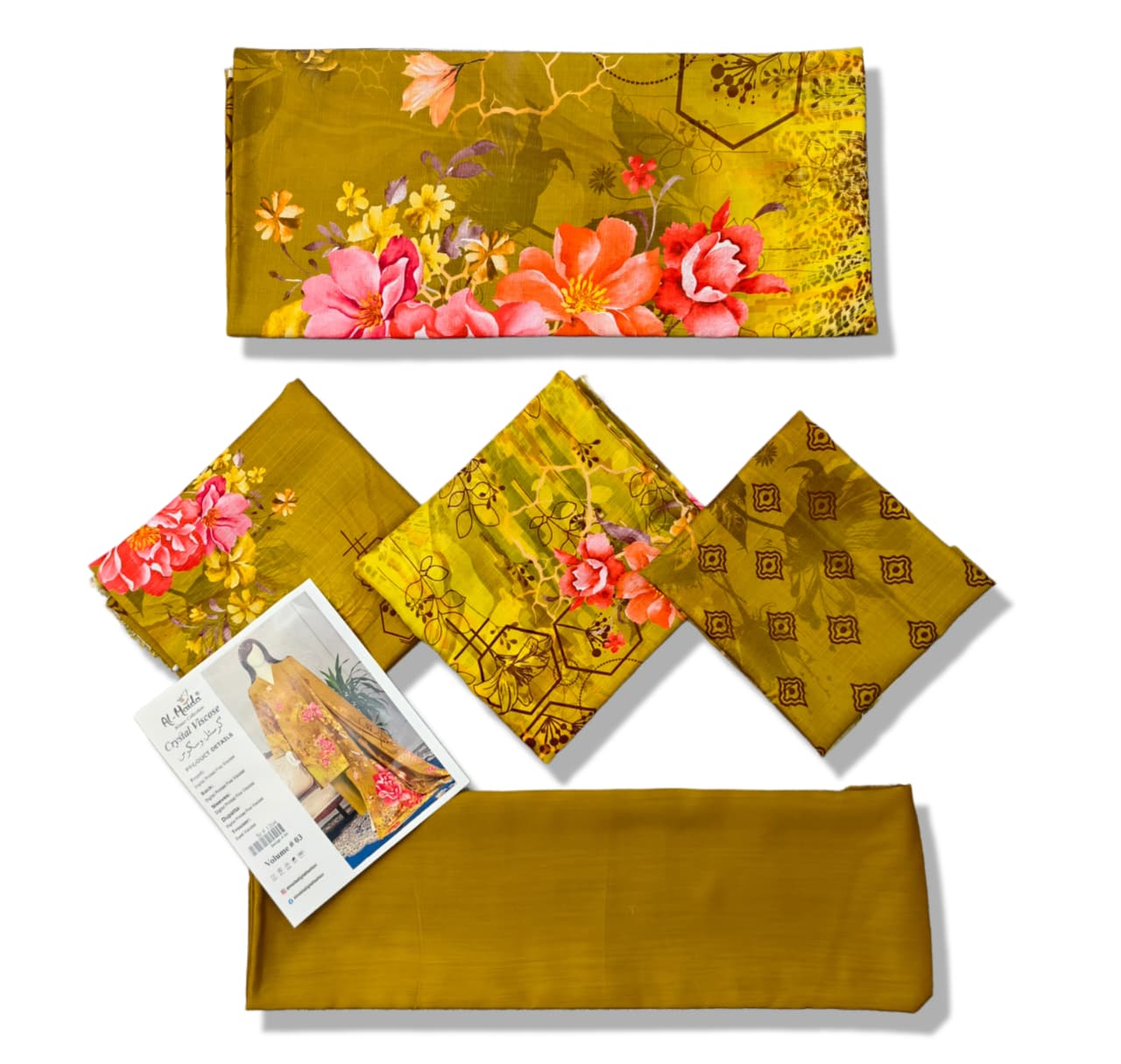 Printed Viscose Unstitched 3 Piece - 12040304