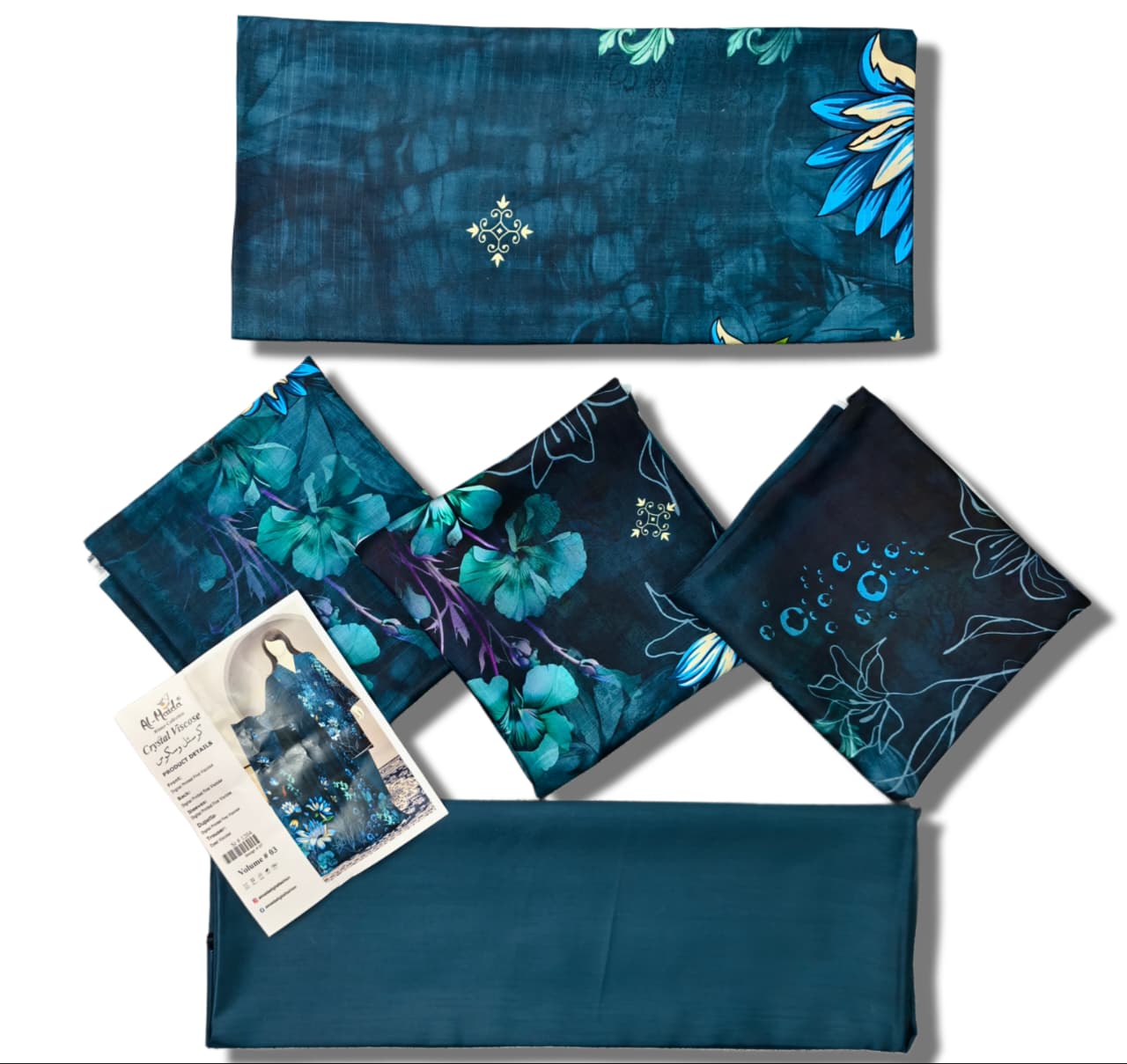 Printed Viscose Unstitched 3 Piece - 12040307