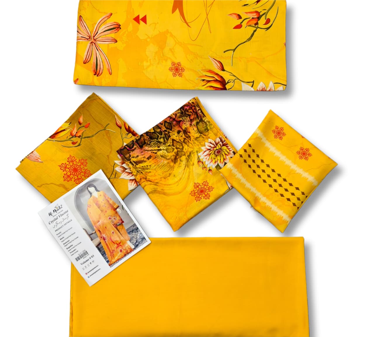 Printed Viscose Unstitched 3 Piece - 12040309