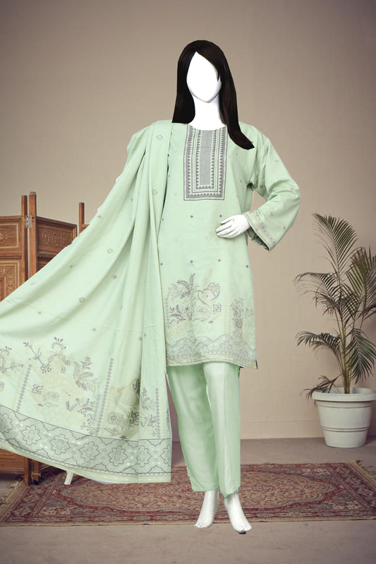 Jayqard karandi Unstitched 3 Piece - 12030201