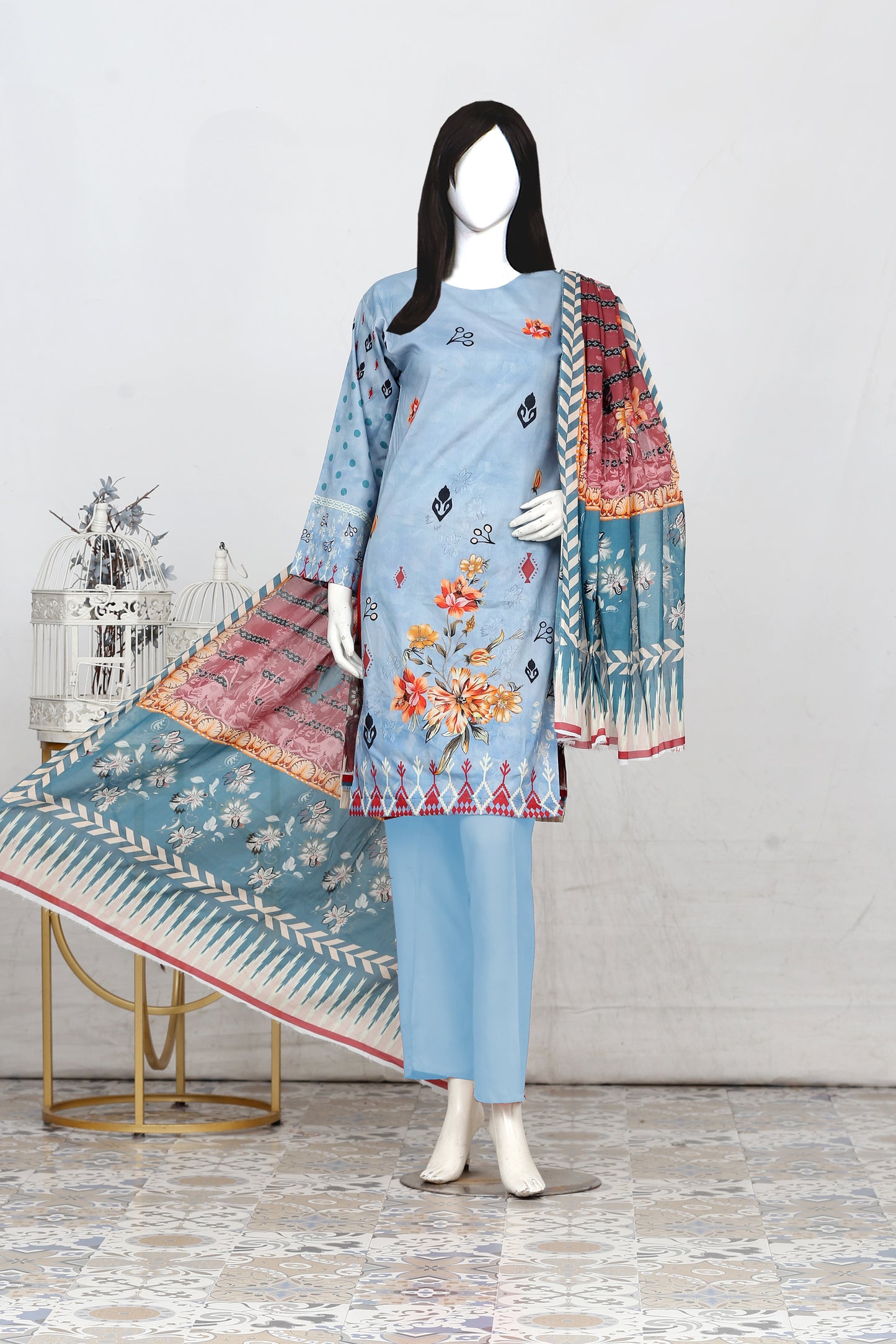 Printed Lawn Unstitched 3 Piece - 11600704