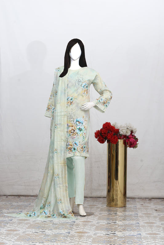 Printed Lawn Unstitched 3 Piece - 11440612