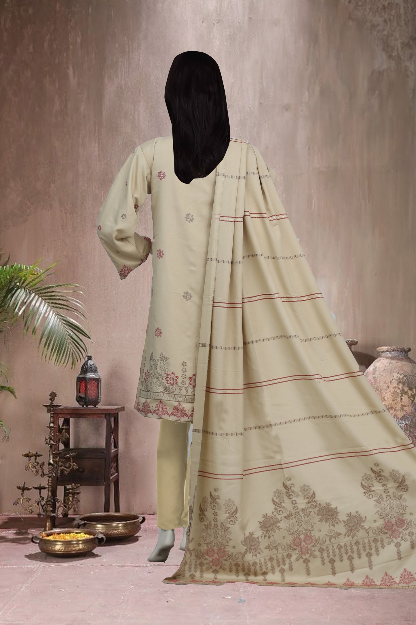 Jayqard Karandi Unstitched 3 Piece - 12030102