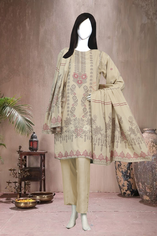 Jayqard Karandi Unstitched 3 Piece - 12030103