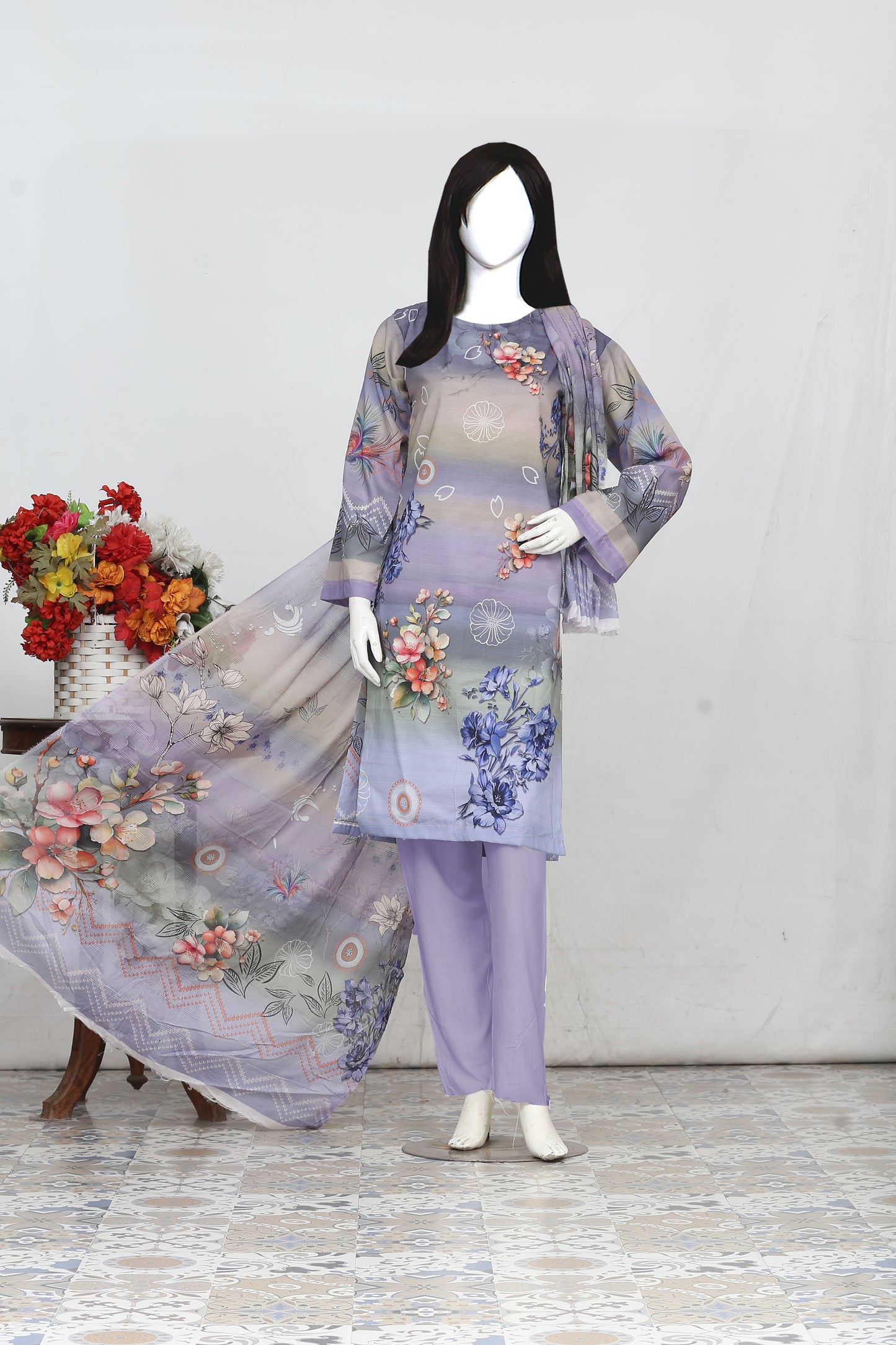 Printed Lawn Unstitched 3 Piece - 11500601