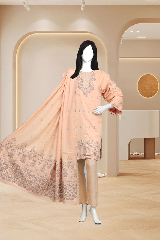 Jayqard karandi Unstitched 3 Piece - 1203c0303