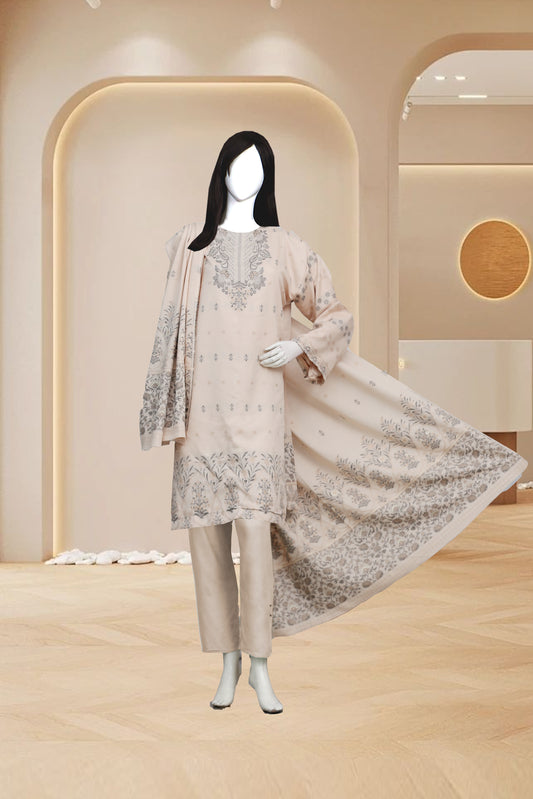 Jayqard karandi Unstitched 3 Piece - 1203c0302