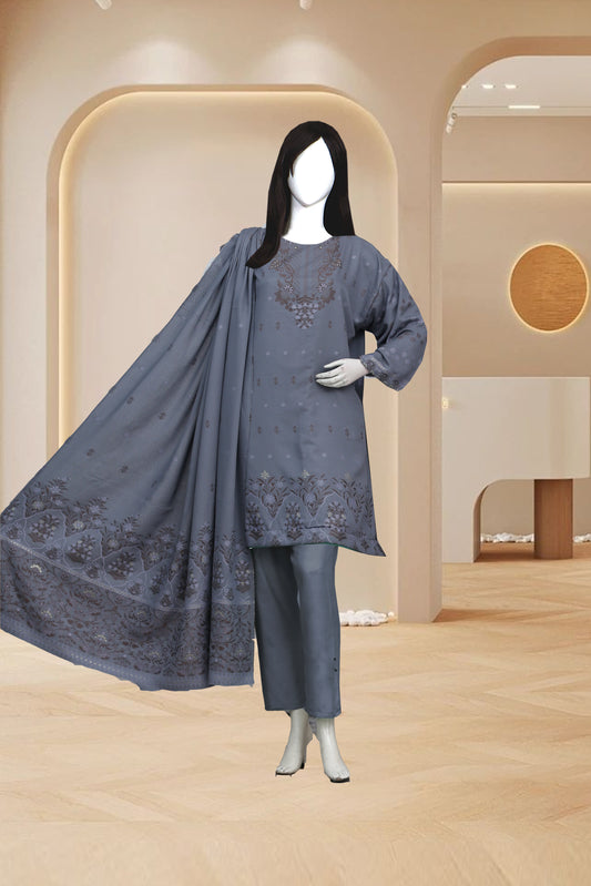 Jayqard karandi Unstitched 3 Piece - 1203c0305