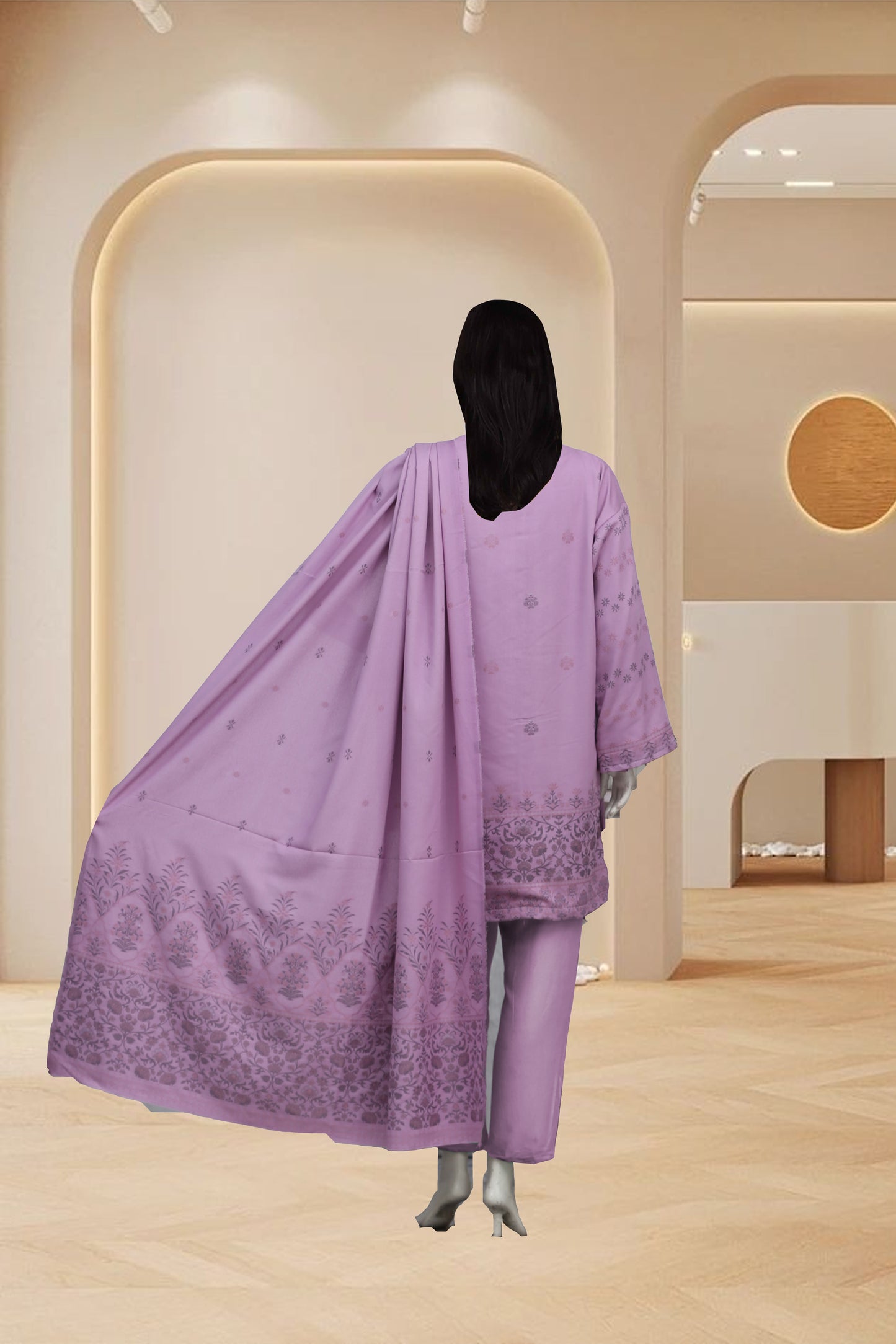 Jayqard karandi Unstitched 3 Piece - 1203c0304