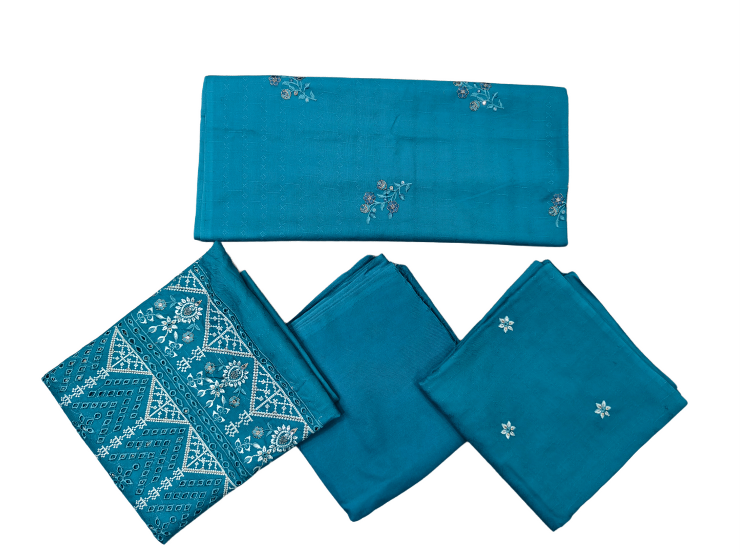 Embroidered Dhanak Unstitched 3 Piece