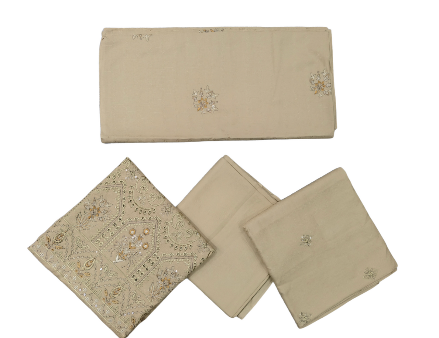 Embroidered Dhanak Unstitched 3 Piece