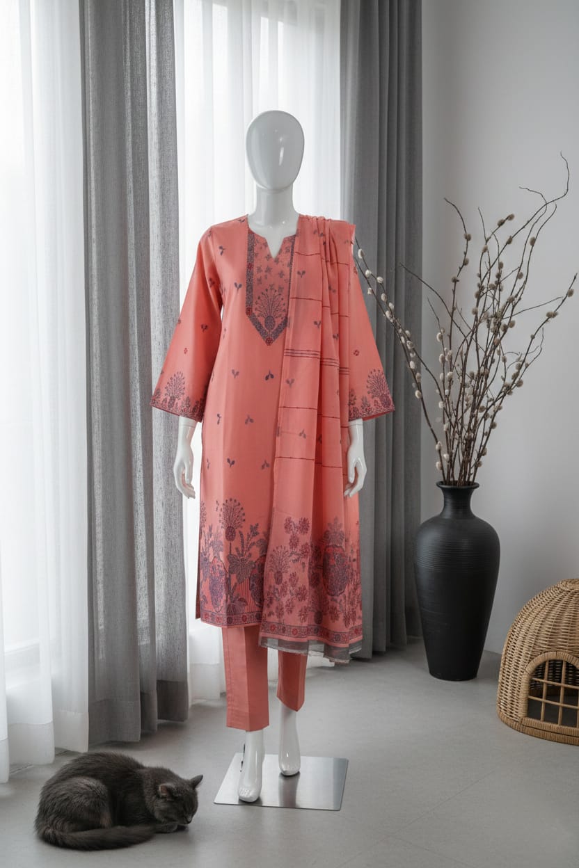 Printed Lawn Unstitched 3 Piece - 11380206