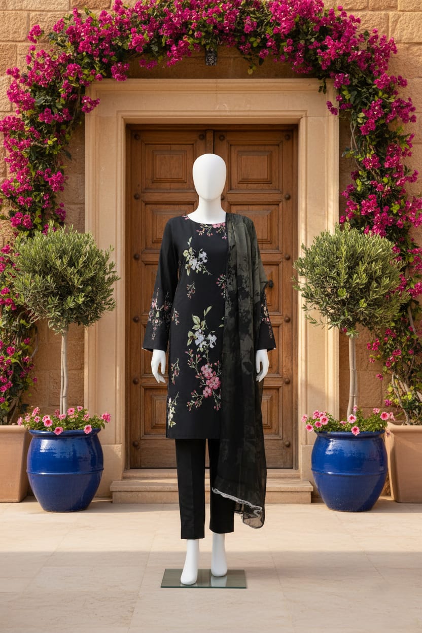 Printed Lawn Unstitched 3 Piece - 12020201