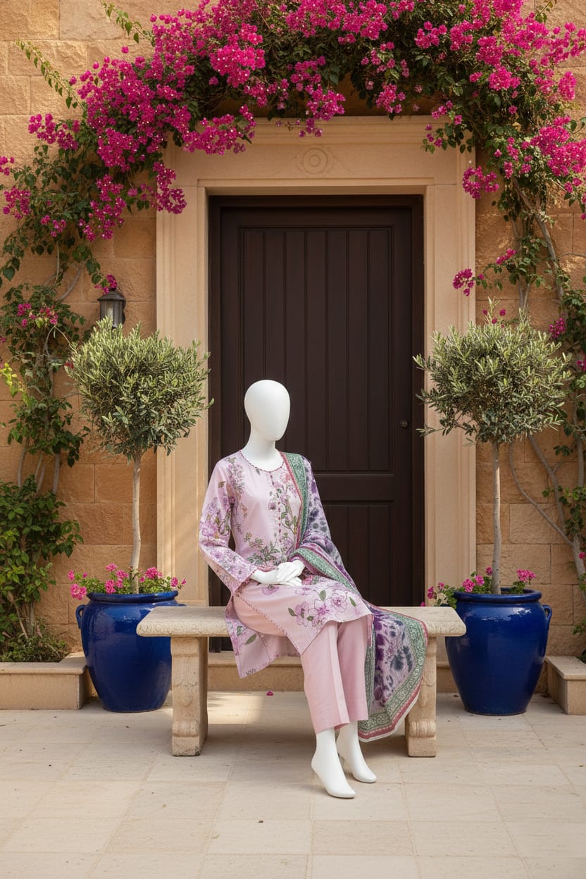 Printed Lawn Unstitched 3 Piece - 12020204