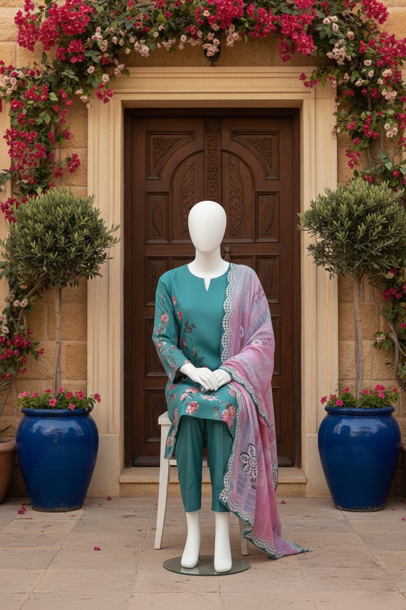 Printed Lawn Unstitched 3 Piece - 12020206